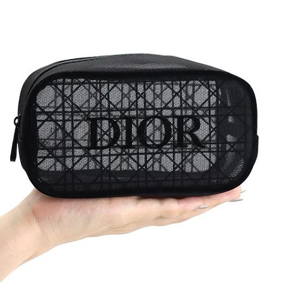 Dior 2025 Black Mesh Cosmetic Pouch Novelty